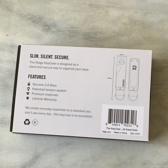 The Ridge 24 Karat Gold Key Case - Picture 2 of 11